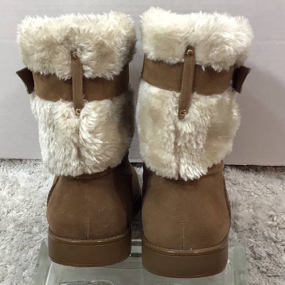 Guess Addalyn faux suede/fur lined booties 7.5 - Picture 8 of 11